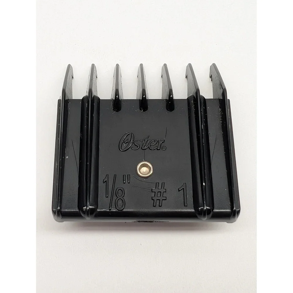 Oster 1/8 Inch #1 Spring Loaded Clipper Guide Comb Attachment Black